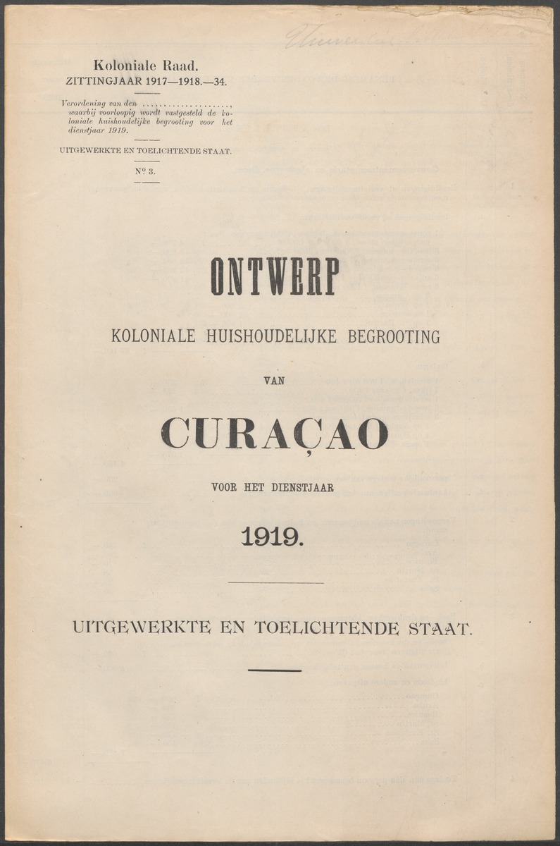 Verslag der zittingen van den Kolonialen Raad van Curaçao - 