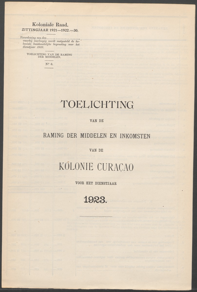Verslag der zittingen van den Kolonialen Raad van Curaçao - 