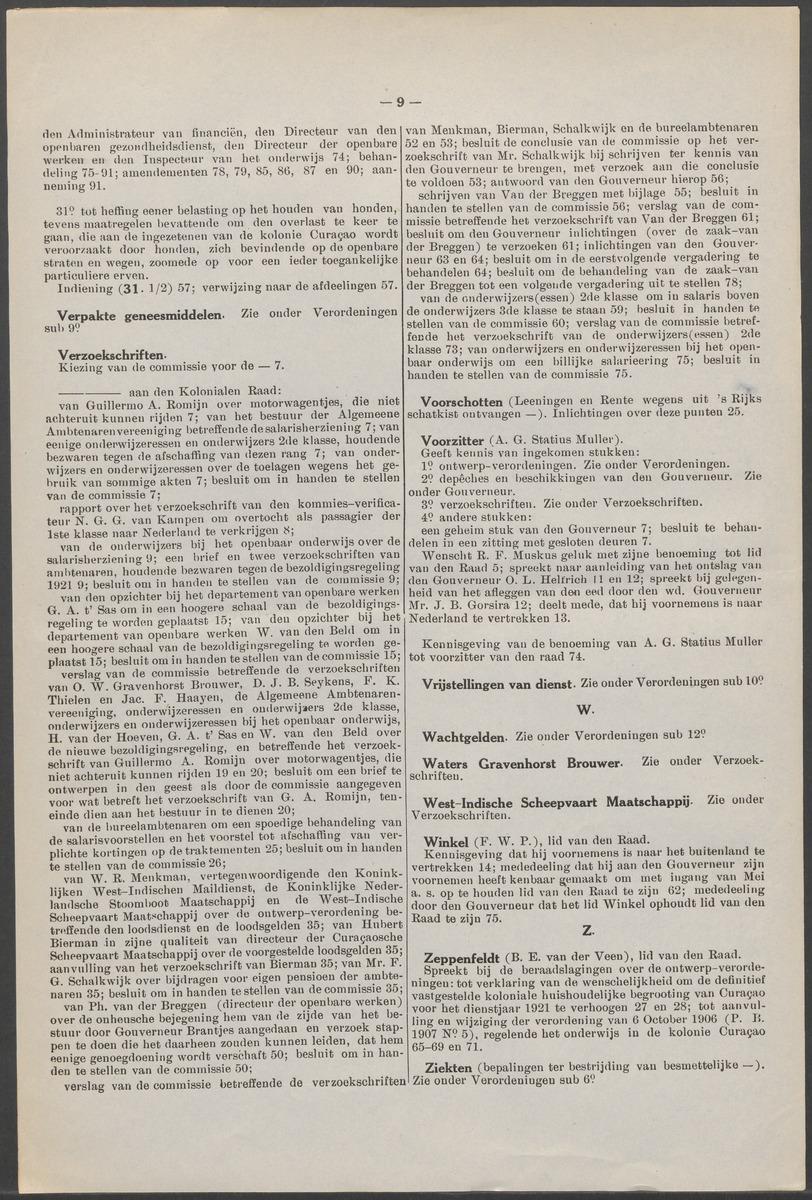 Verslag der zittingen van den Kolonialen Raad van Curaçao - 