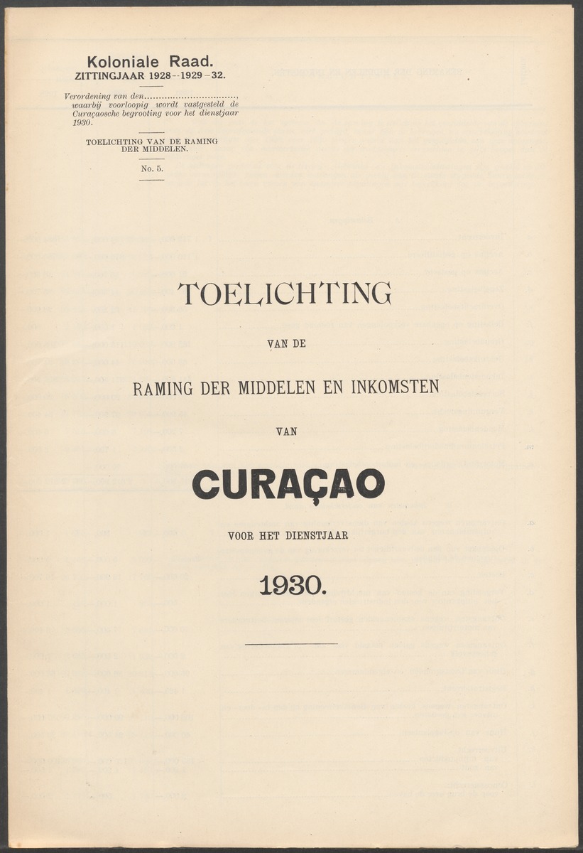 Verslag der zittingen van den Kolonialen Raad van Curaçao - 