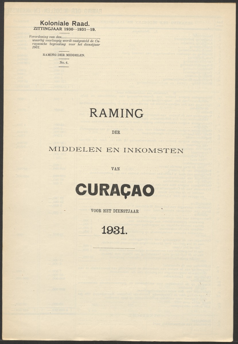 Verslag der zittingen van den Kolonialen Raad van Curaçao - 