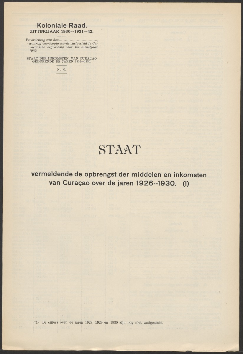 Verslag der zittingen van den Kolonialen Raad van Curaçao - 