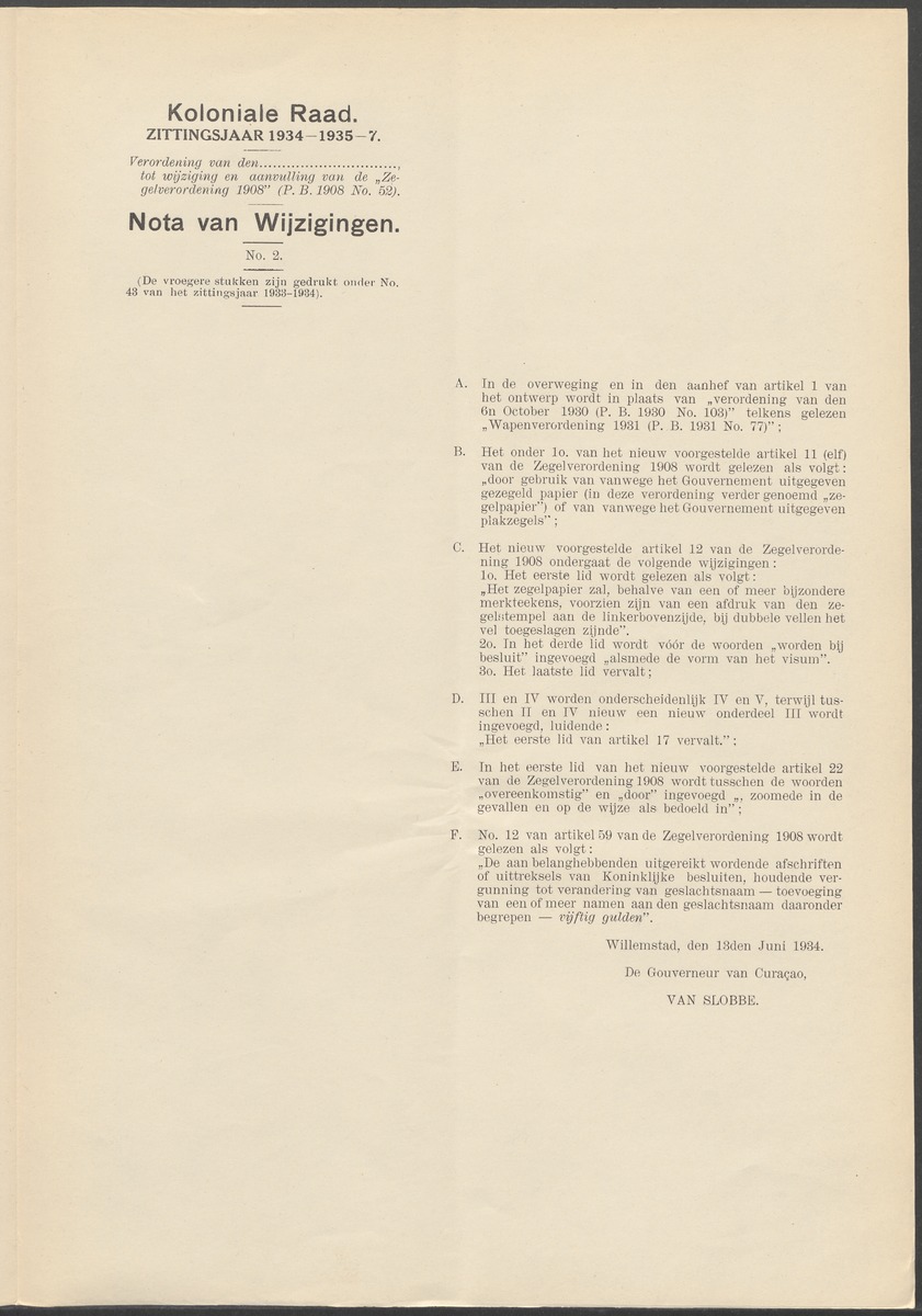 Verslag der zittingen van den Kolonialen Raad van Curaçao - 