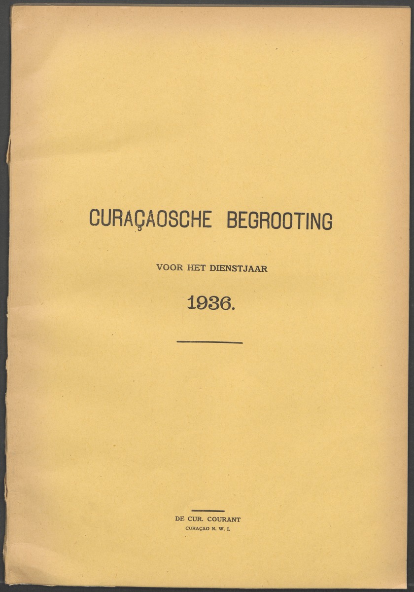 Verslag der zittingen van den Kolonialen Raad van Curaçao - 