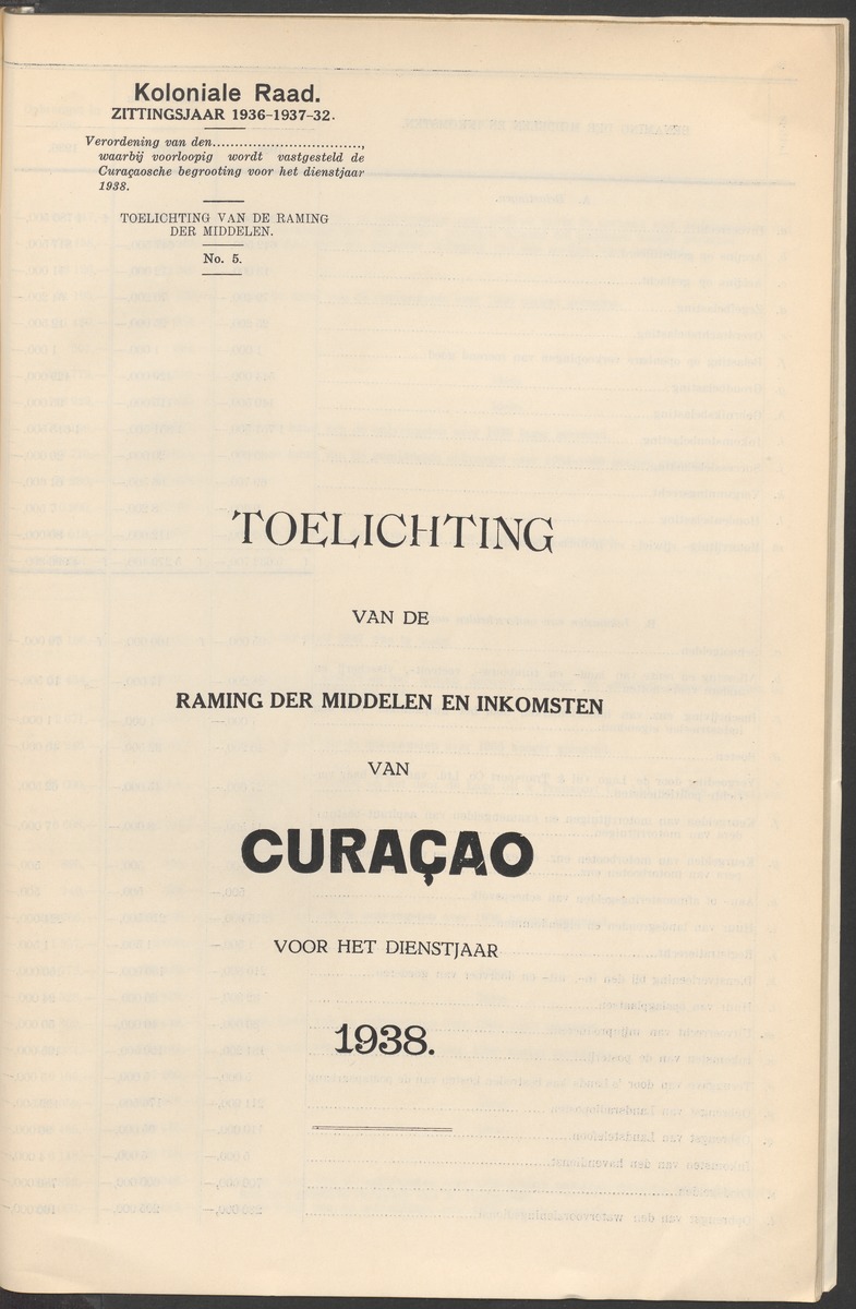 Verslag der zittingen van den Kolonialen Raad van Curaçao - 
