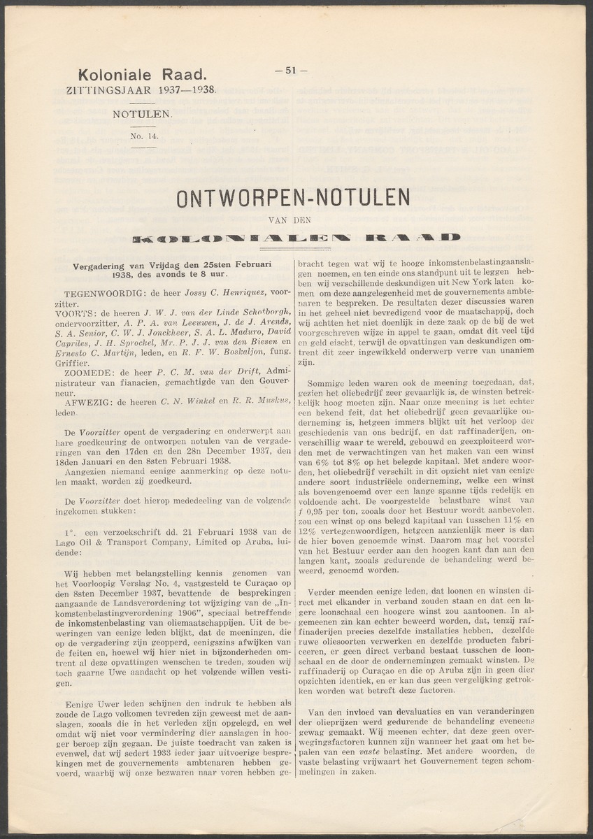 Verslag der zittingen van den Kolonialen Raad van Curaçao - 