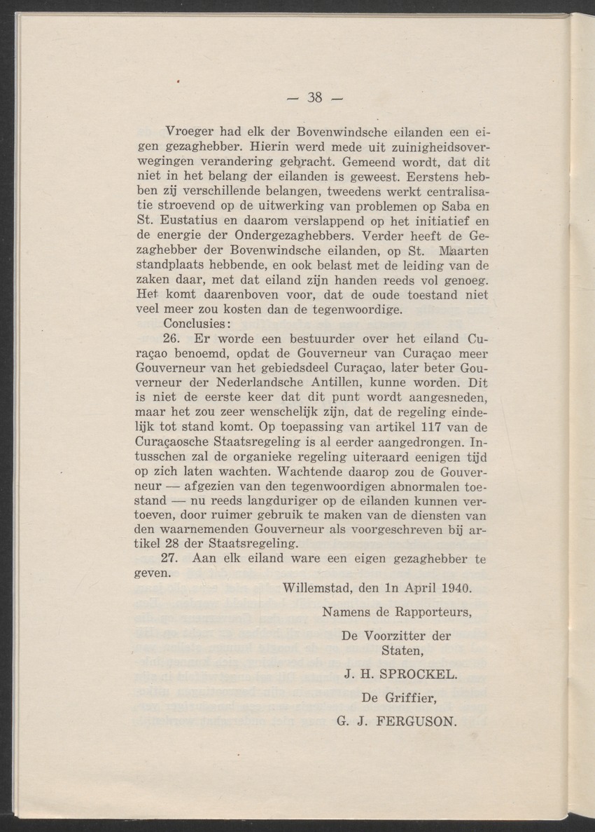 Verslag der zittingen van den Kolonialen Raad van Curaçao - 