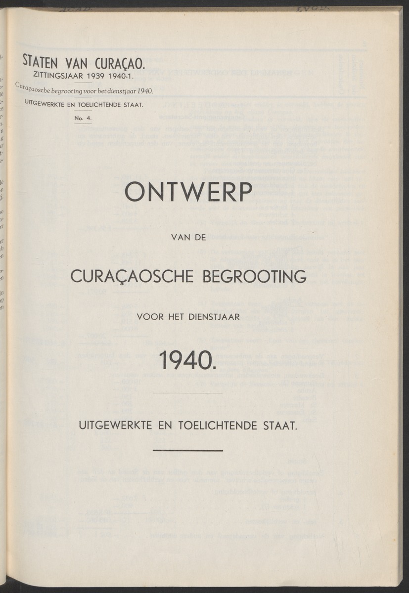 Verslag der zittingen van den Kolonialen Raad van Curaçao - 