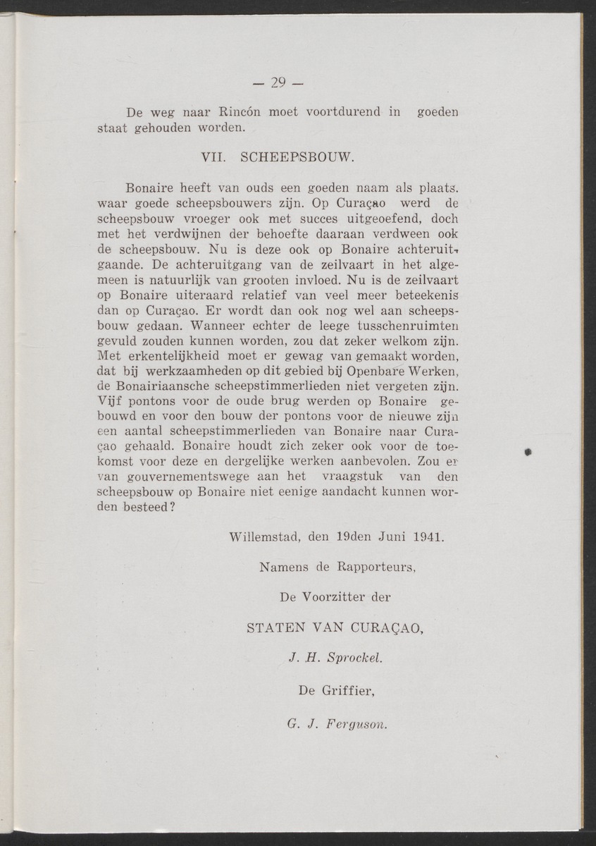 Verslag der zittingen van den Kolonialen Raad van Curaçao - 