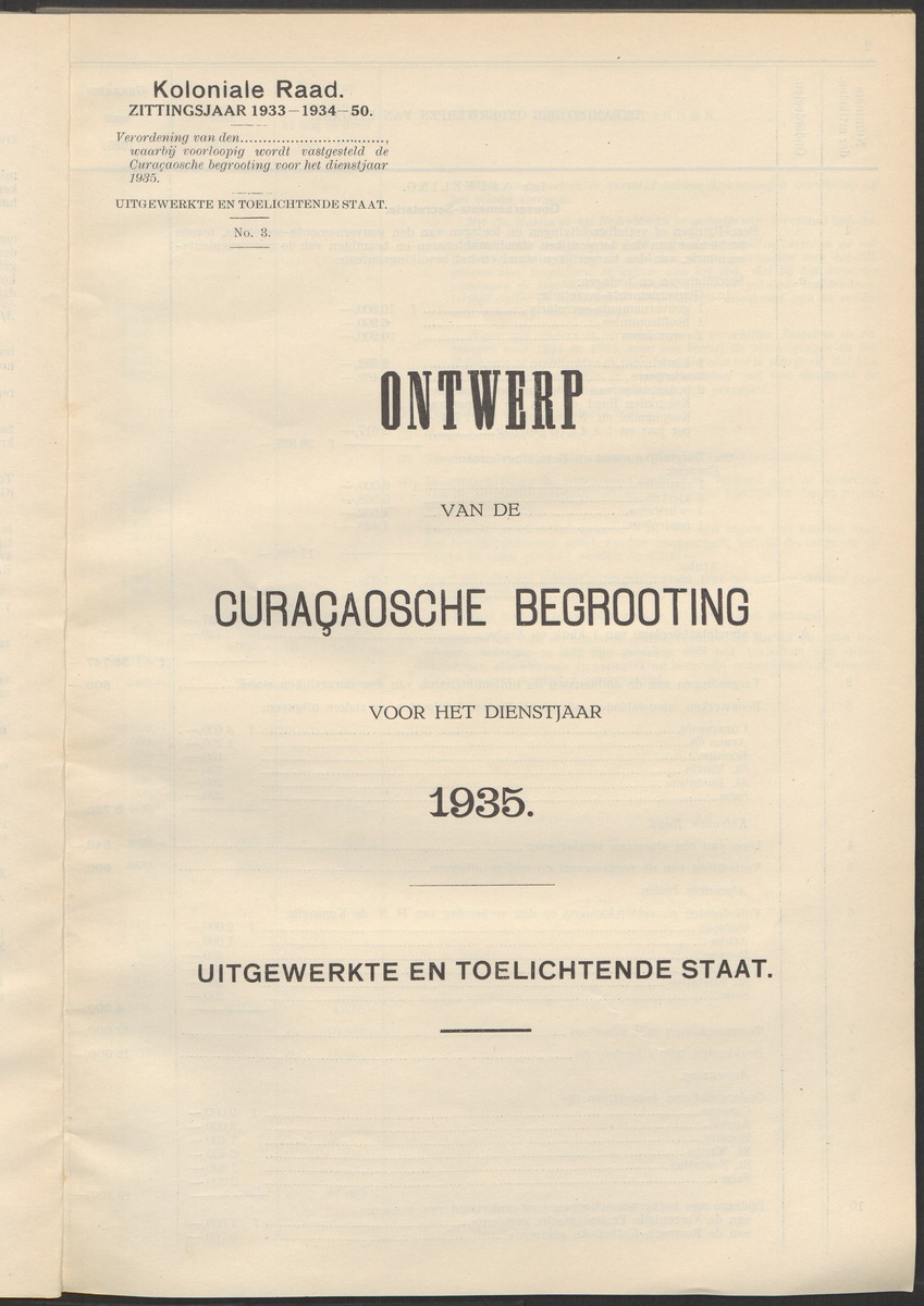 Verslag der zittingen van den Kolonialen Raad van Curaçao - 