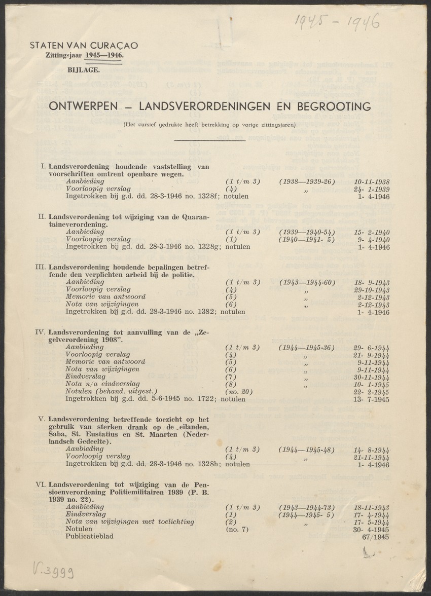 Verslag der zittingen van den Kolonialen Raad van Curaçao - 