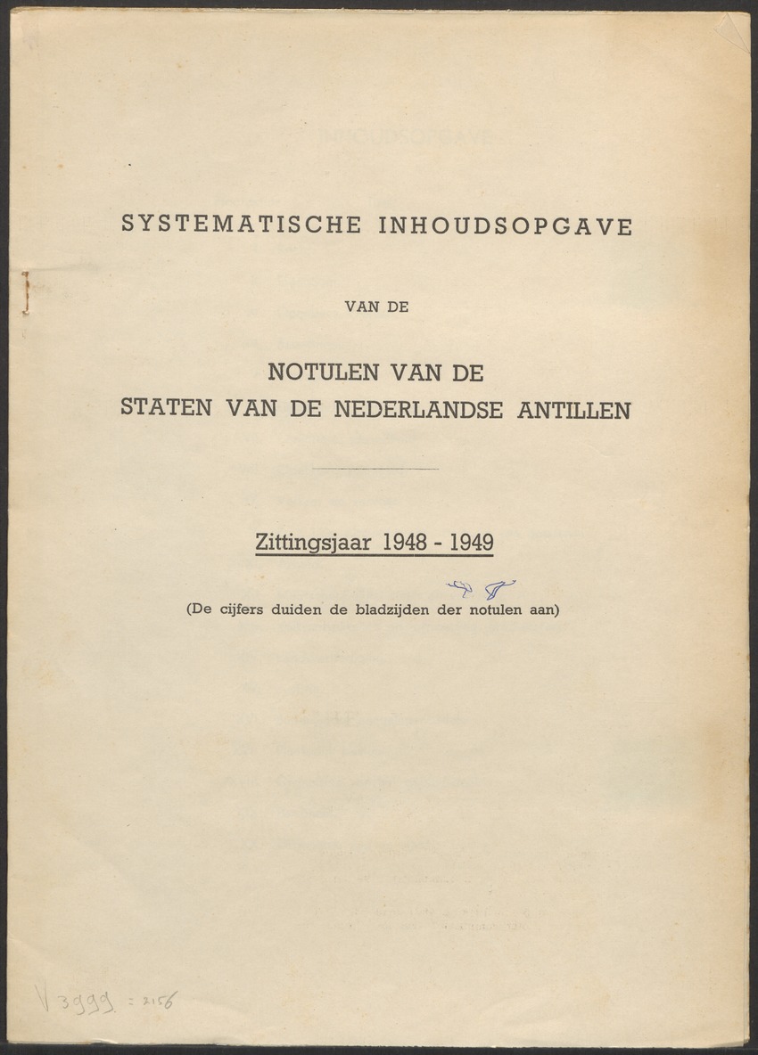 Verslag der zittingen van den Kolonialen Raad van Curaçao - 