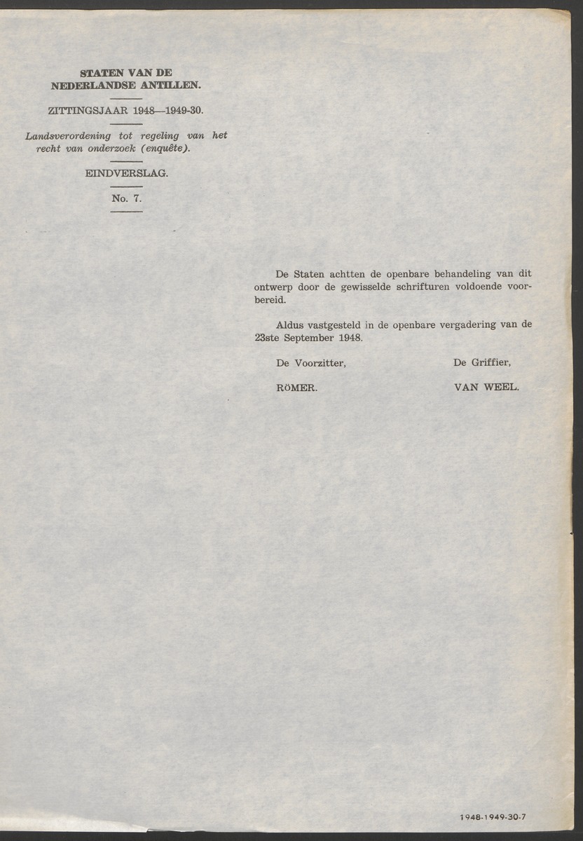 Verslag der zittingen van den Kolonialen Raad van Curaçao - 