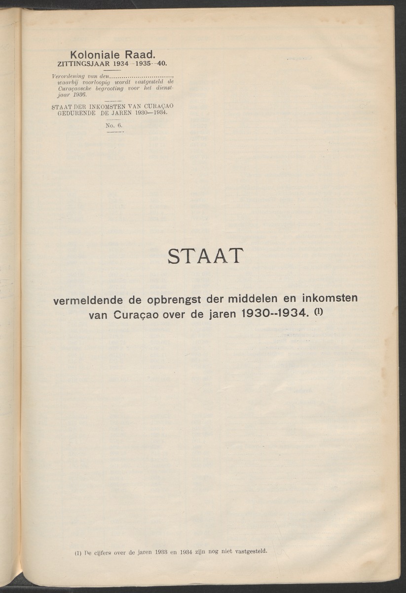 Curaçaosche begrooting voor het dienstjaar .. - 