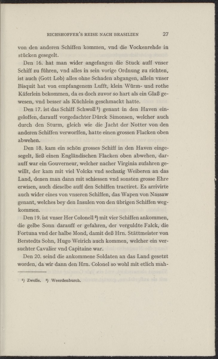 Reisebeschreibungen von deutschen Beamten und Kriegsleuten im Dienst der niederländischen West- und Ost-Indischen Kompagnien, 1602-1797 - 