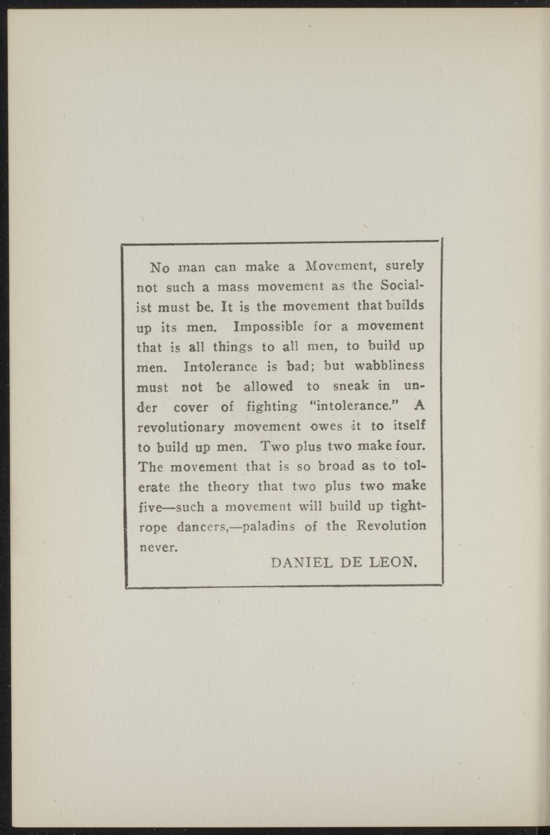 Daniel De Leon - 