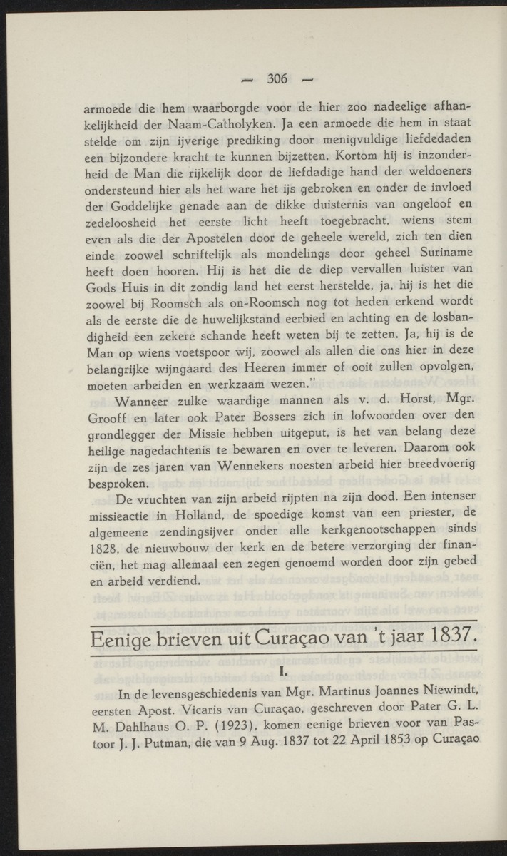 Eenige brieven uit Curaçao van 't jaar 1837 - 