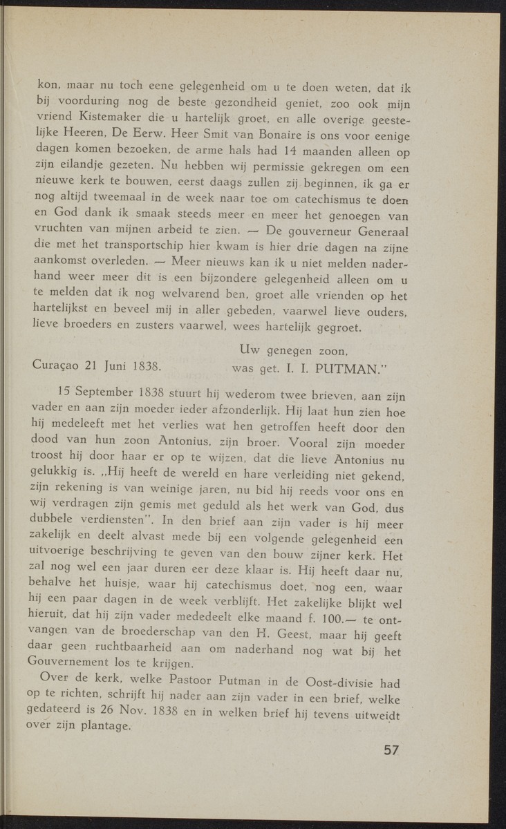 Brieven uit Curaçao van Pastoor Putman 1837-1853 - 