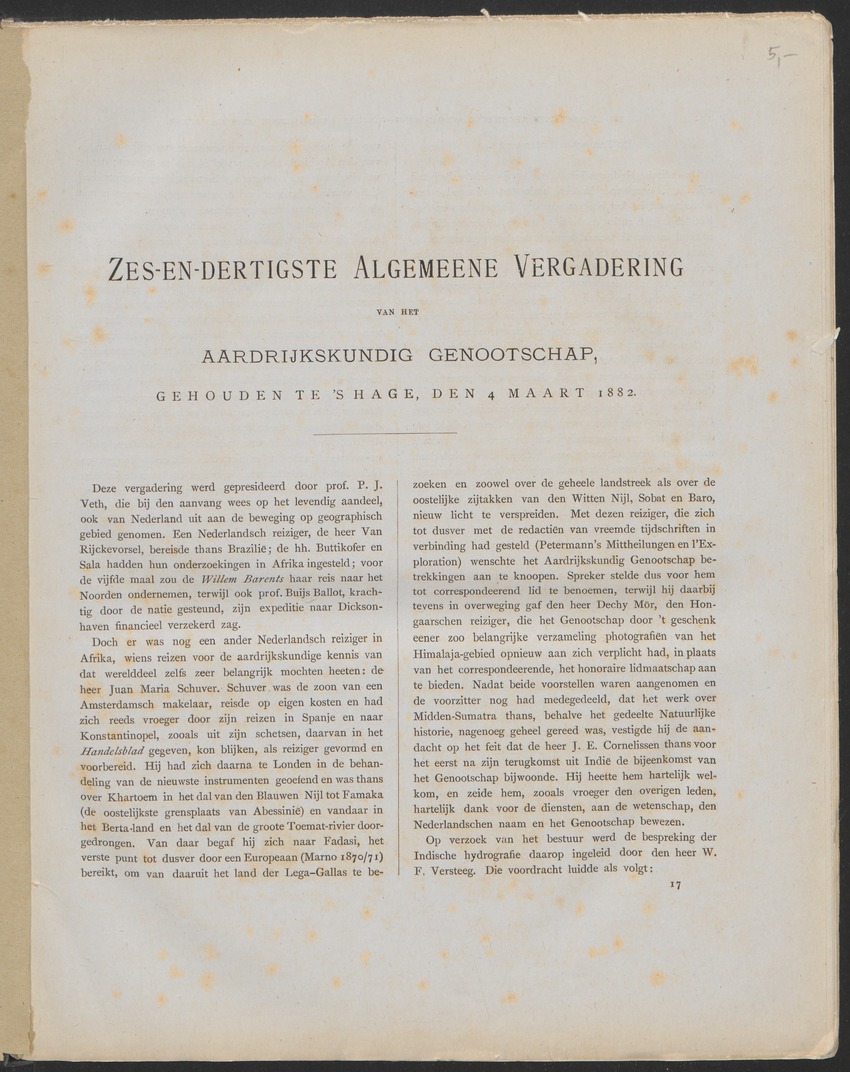 [Four issues and offprints of the Tijdschrift van het Nederlandsch Aardrijkskundig Genootschap with articles and map appendices on the Netherlands Antilles] - 