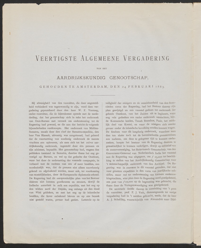 [Four issues and offprints of the Tijdschrift van het Nederlandsch Aardrijkskundig Genootschap with articles and map appendices on the Netherlands Antilles] - 