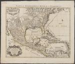 Carte du Mexique et de la Floride des Terres Angloises et des Isles Antilles du cours et des environs de la riviere de Mississipi