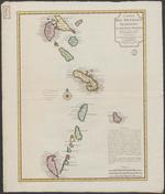 Carte des Antilles Françoises et des isles voisines : dressée sur des memoires manuscrits de Mr. Petit Ingenieur du Roy, et sur quelques observations 