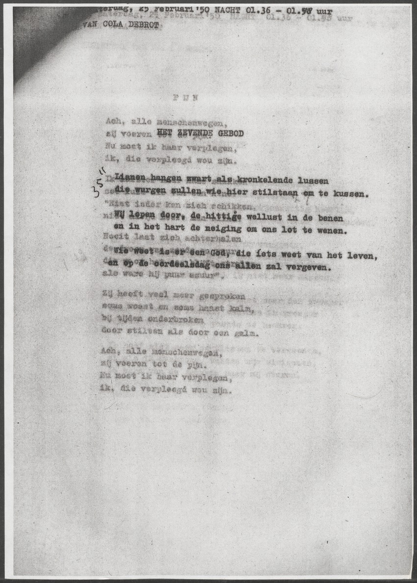 [Transcripties van radio-uitzendingen over Antilliaanse en Surinaamse literatuur van de West-Indische afdeling van Radio Nederland Wereldomroep] - 