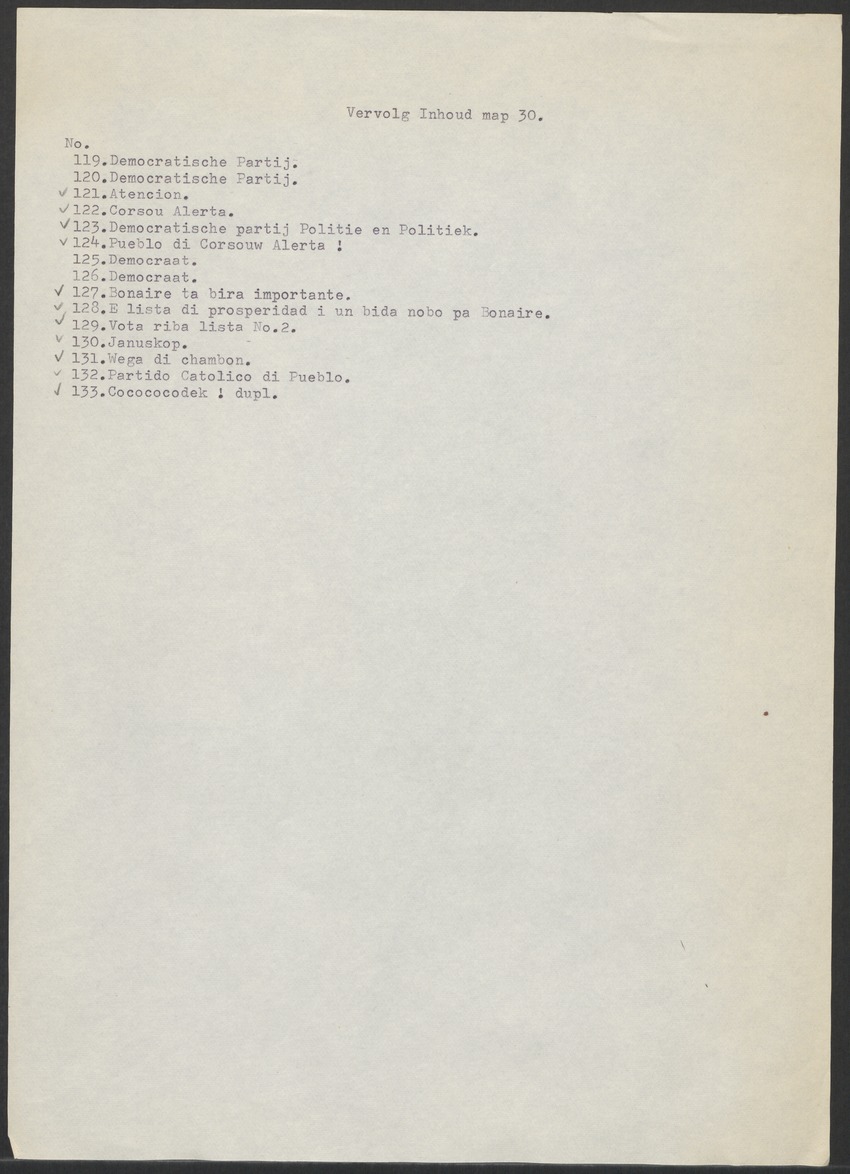 [Politieke partijen en verkiezingen Curaçao, 1941-1958] - 
