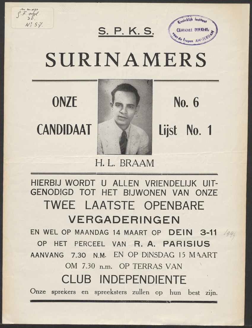 [Politieke partijen en verkiezingen Curaçao, 1941-1958] - 