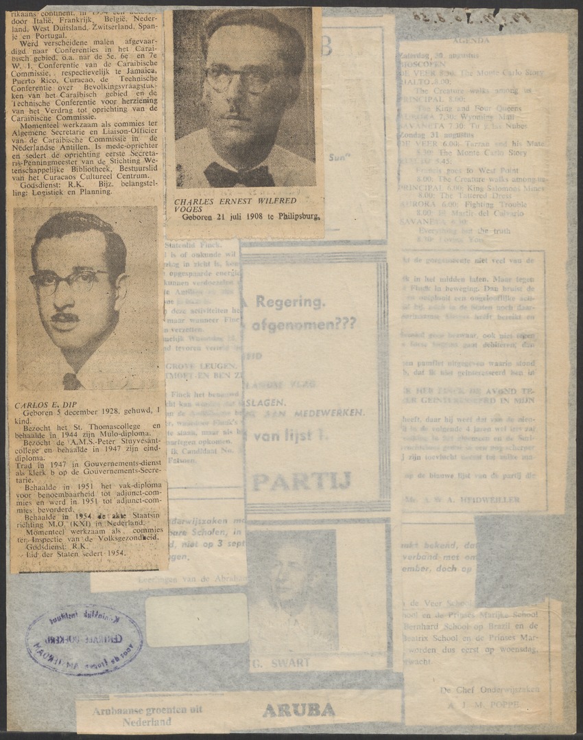 [Politieke partijen en verkiezingen Curaçao, 1941-1958] - 