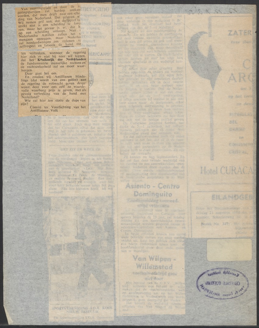 [Politieke partijen en verkiezingen Curaçao, 1941-1958] - 