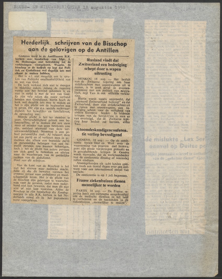 [Politieke partijen en verkiezingen Curaçao, 1941-1958] - 