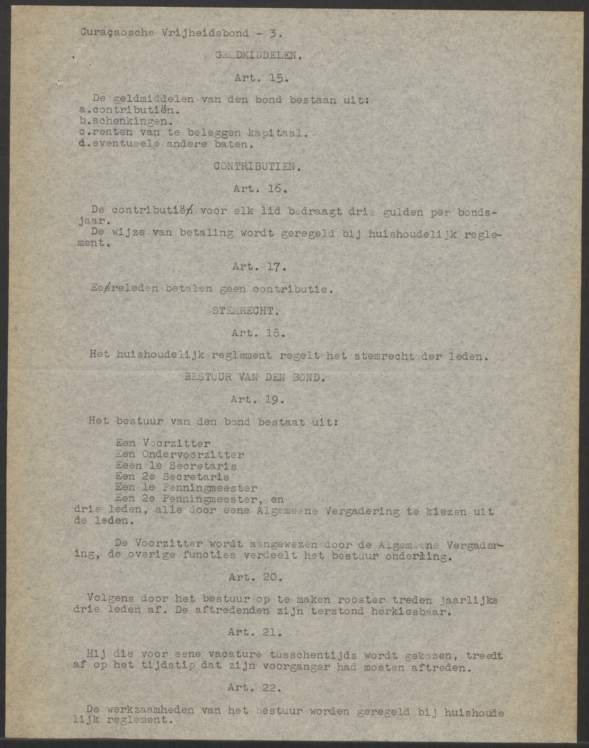 [Politieke partijen en verkiezingen Curaçao, 1941-1958] - 