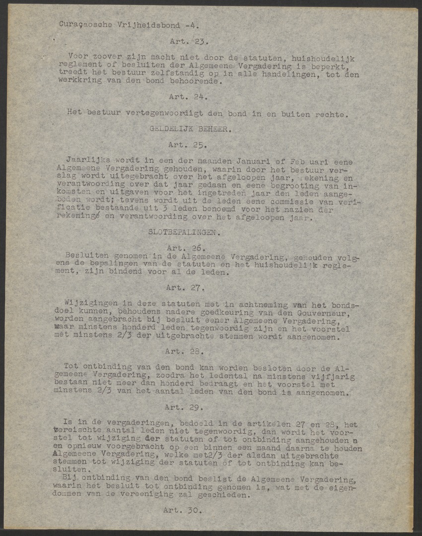 [Politieke partijen en verkiezingen Curaçao, 1941-1958] - 
