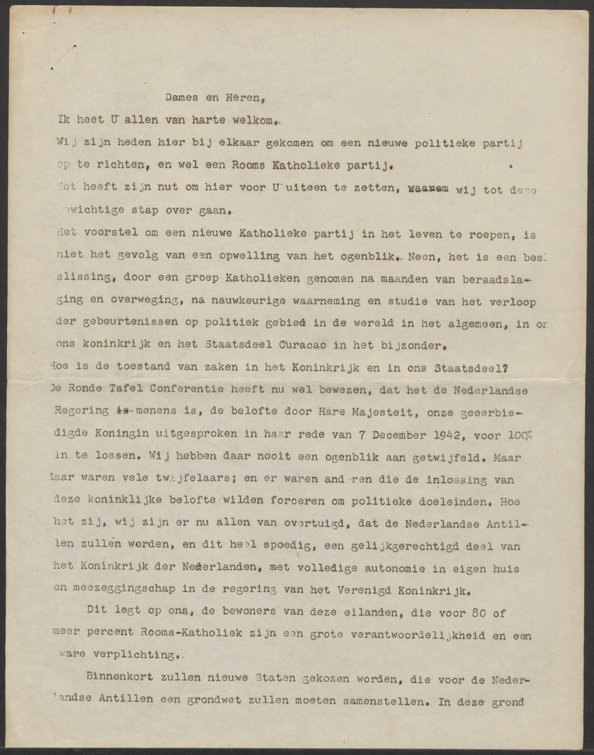 [Politieke partijen en verkiezingen Curaçao, 1941-1958] - 