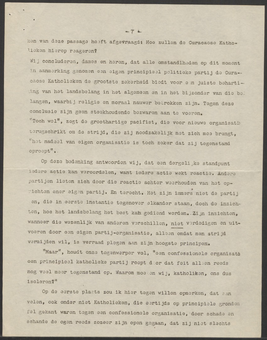[Politieke partijen en verkiezingen Curaçao, 1941-1958] - 