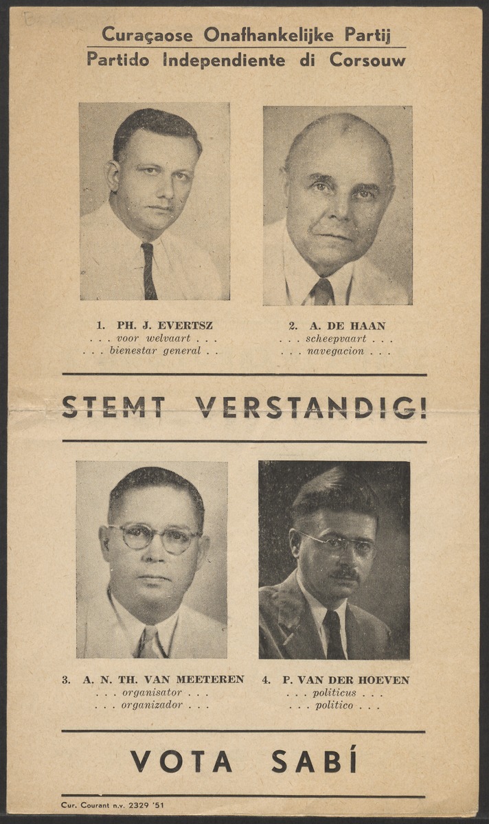 [Politieke partijen en verkiezingen Curaçao, 1941-1958] - 