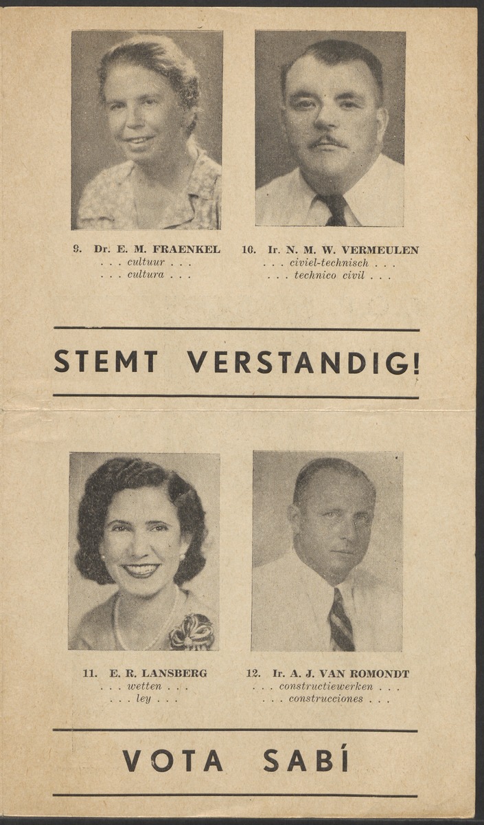 [Politieke partijen en verkiezingen Curaçao, 1941-1958] - 