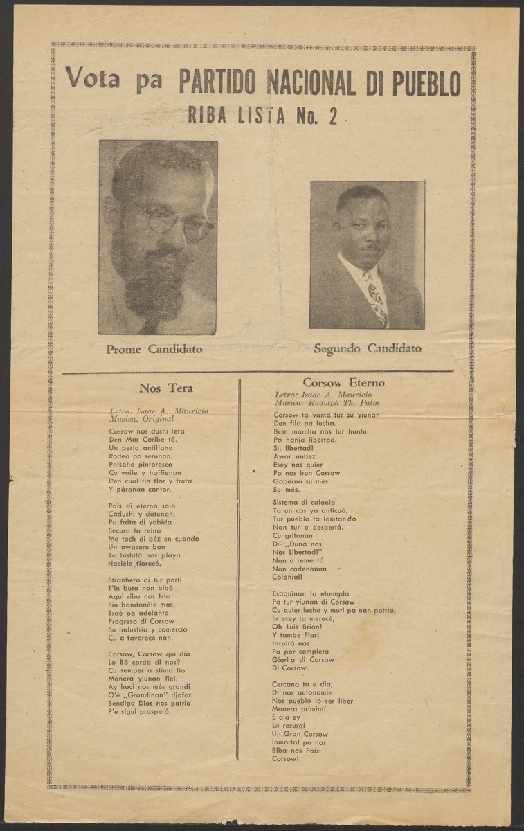 [Politieke partijen en verkiezingen Curaçao, 1941-1958] - 