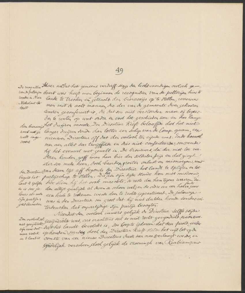 Remonstrantie van Nieu-Nederlandt ende de gelegentheden aldaer aen de Hooch Mogende Heeren Staten Generael der Vereenichde Nederlanden van de gemeente in Nieu-Nederlandt 1649 - 