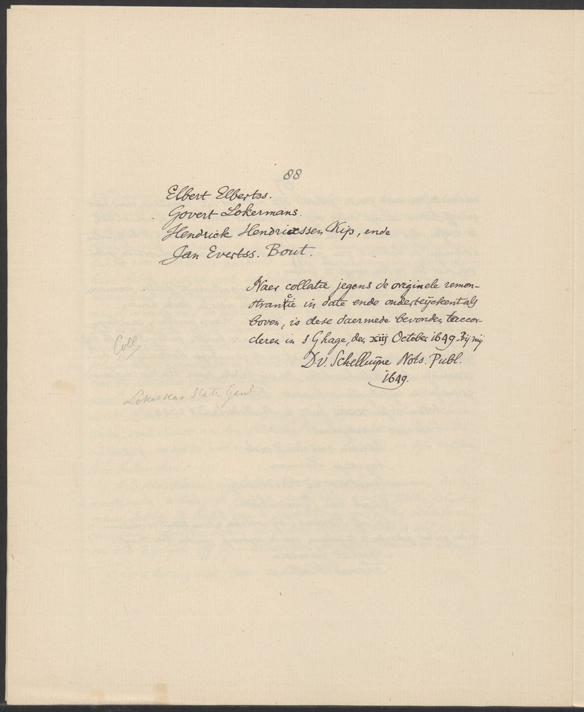 Remonstrantie van Nieu-Nederlandt ende de gelegentheden aldaer aen de Hooch Mogende Heeren Staten Generael der Vereenichde Nederlanden van de gemeente in Nieu-Nederlandt 1649 - 