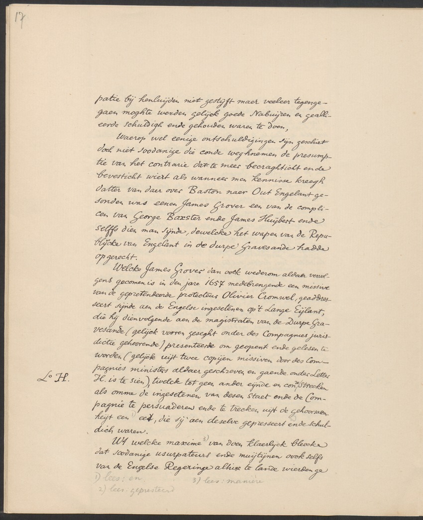 Vertoog van de Bewindhebbers der West-Indische Compagnie aan de Staten Generaal betreffende de gedragingen der Engelsen in Nieuw-Nederland - 