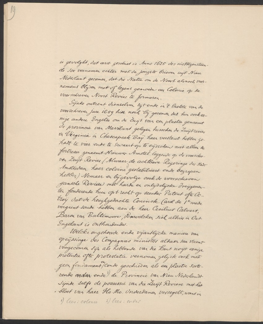 Vertoog van de Bewindhebbers der West-Indische Compagnie aan de Staten Generaal betreffende de gedragingen der Engelsen in Nieuw-Nederland - 