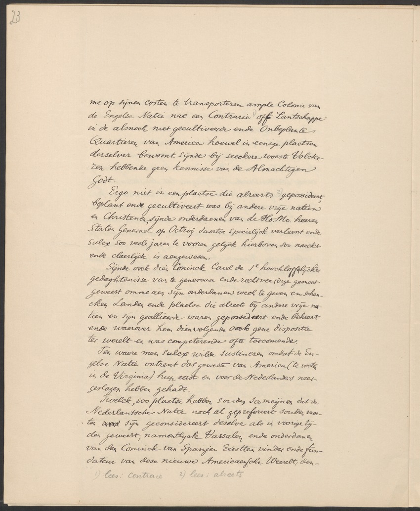 Vertoog van de Bewindhebbers der West-Indische Compagnie aan de Staten Generaal betreffende de gedragingen der Engelsen in Nieuw-Nederland - 