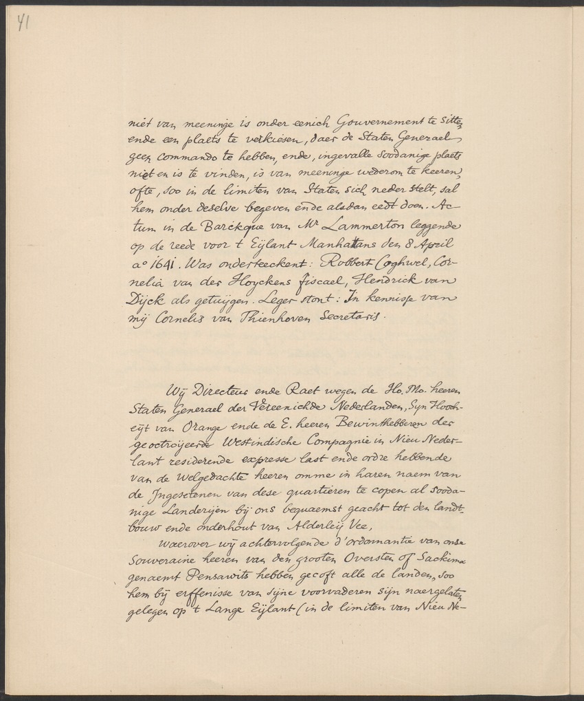 Vertoog van de Bewindhebbers der West-Indische Compagnie aan de Staten Generaal betreffende de gedragingen der Engelsen in Nieuw-Nederland - 