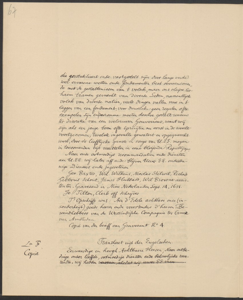 Vertoog van de Bewindhebbers der West-Indische Compagnie aan de Staten Generaal betreffende de gedragingen der Engelsen in Nieuw-Nederland - 