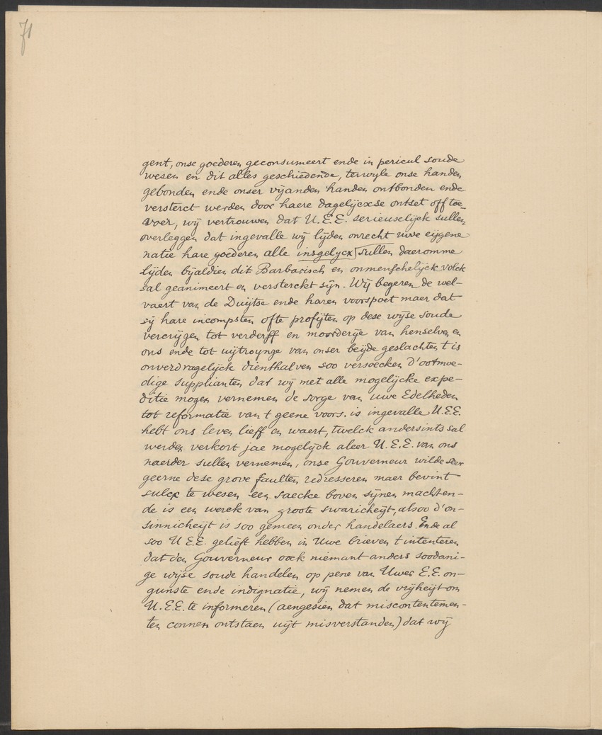 Vertoog van de Bewindhebbers der West-Indische Compagnie aan de Staten Generaal betreffende de gedragingen der Engelsen in Nieuw-Nederland - 