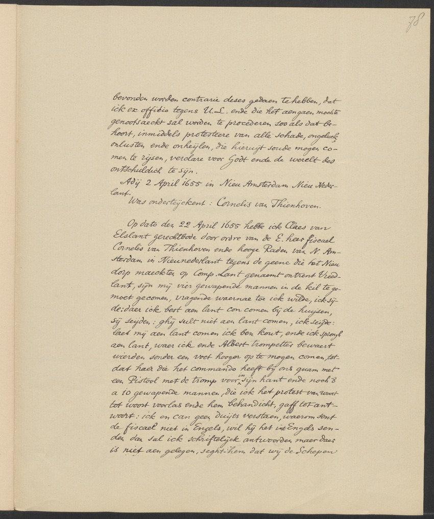 Vertoog van de Bewindhebbers der West-Indische Compagnie aan de Staten Generaal betreffende de gedragingen der Engelsen in Nieuw-Nederland - 