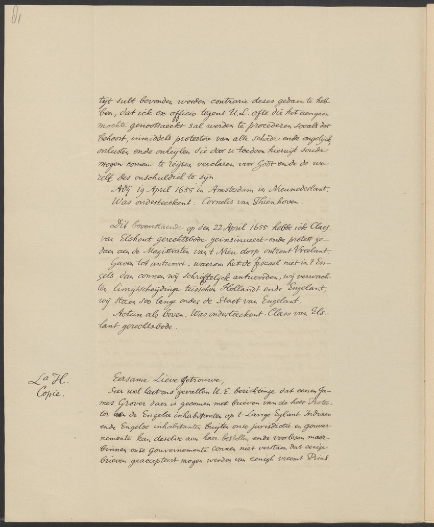 Vertoog van de Bewindhebbers der West-Indische Compagnie aan de Staten Generaal betreffende de gedragingen der Engelsen in Nieuw-Nederland - 