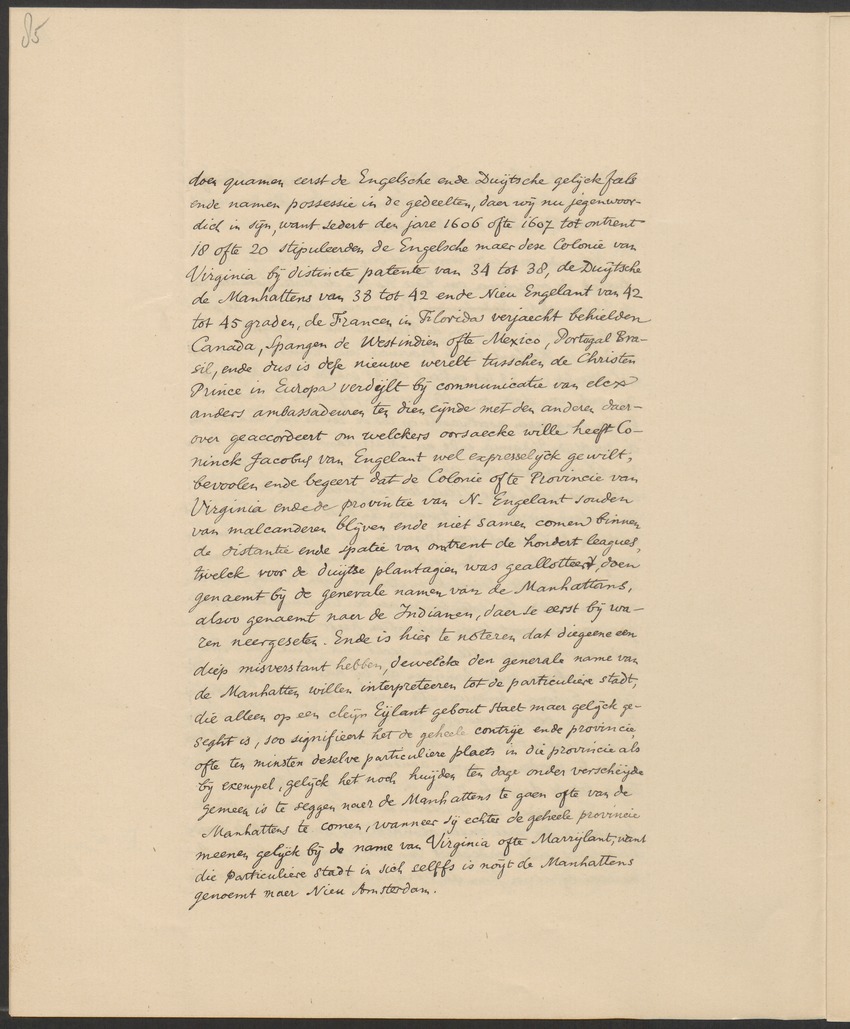 Vertoog van de Bewindhebbers der West-Indische Compagnie aan de Staten Generaal betreffende de gedragingen der Engelsen in Nieuw-Nederland - 